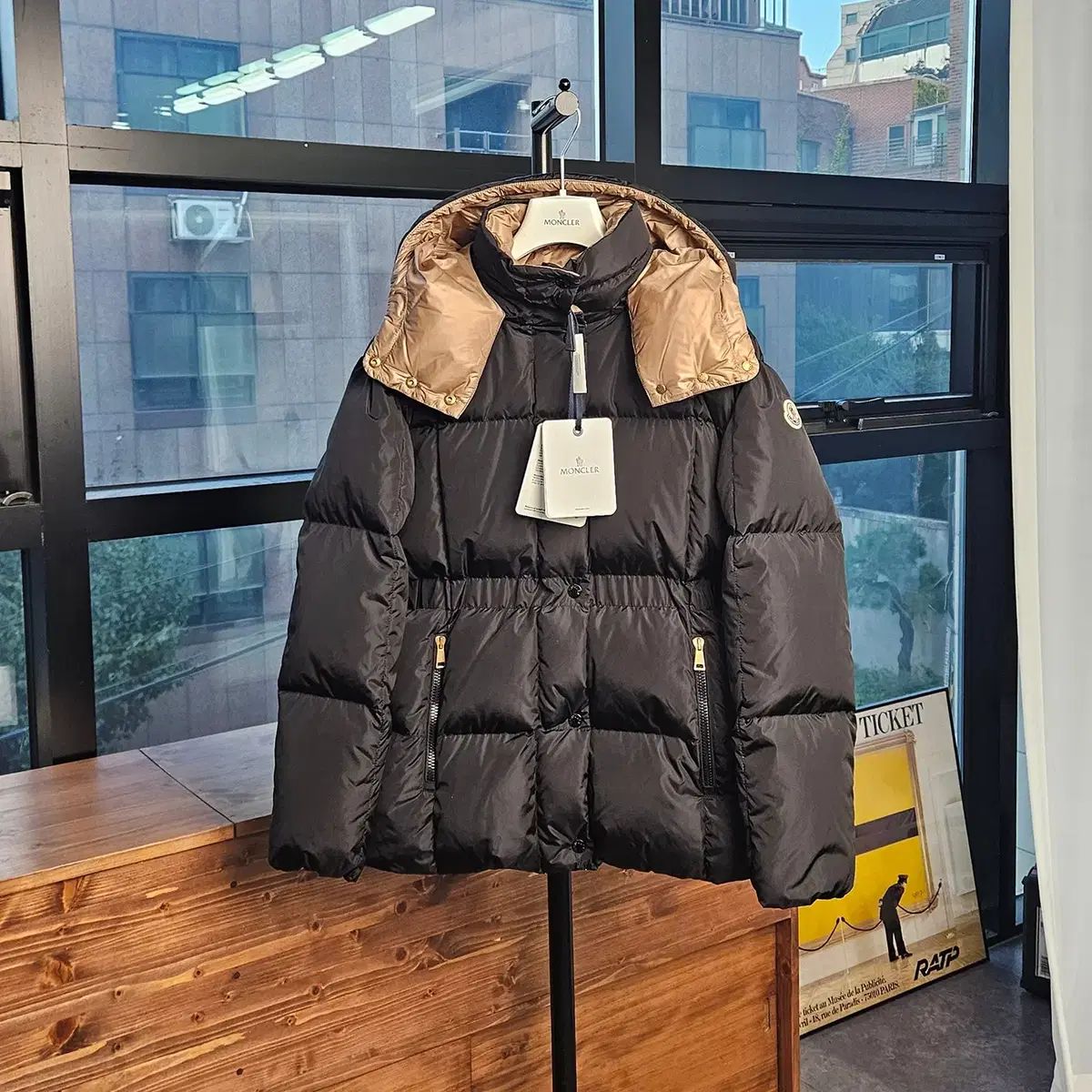 25FW MONCLER モンクレール AGNEUX Starship Square スタシ キルティング ダウン ブラック 2 3
