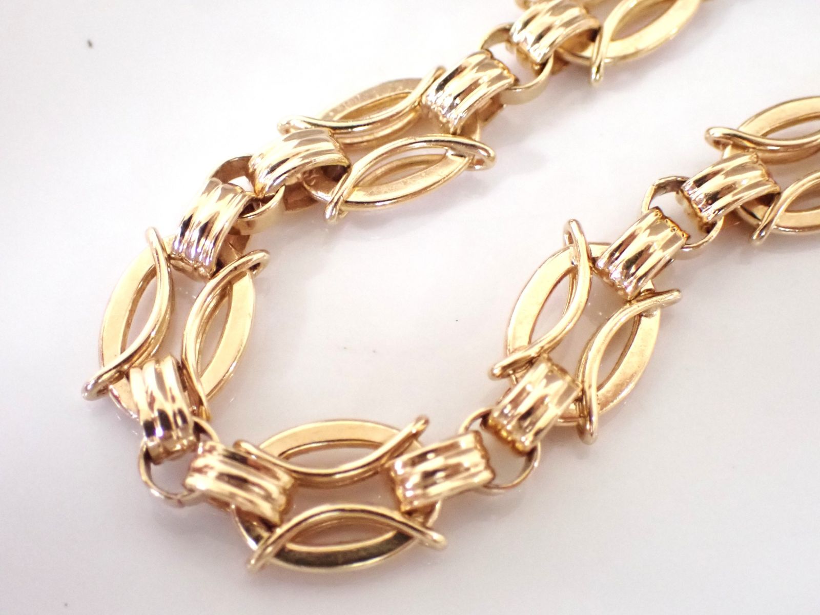 美品 TIFFANY ティファニー ヴィンテージ ブレスレット K14 14金