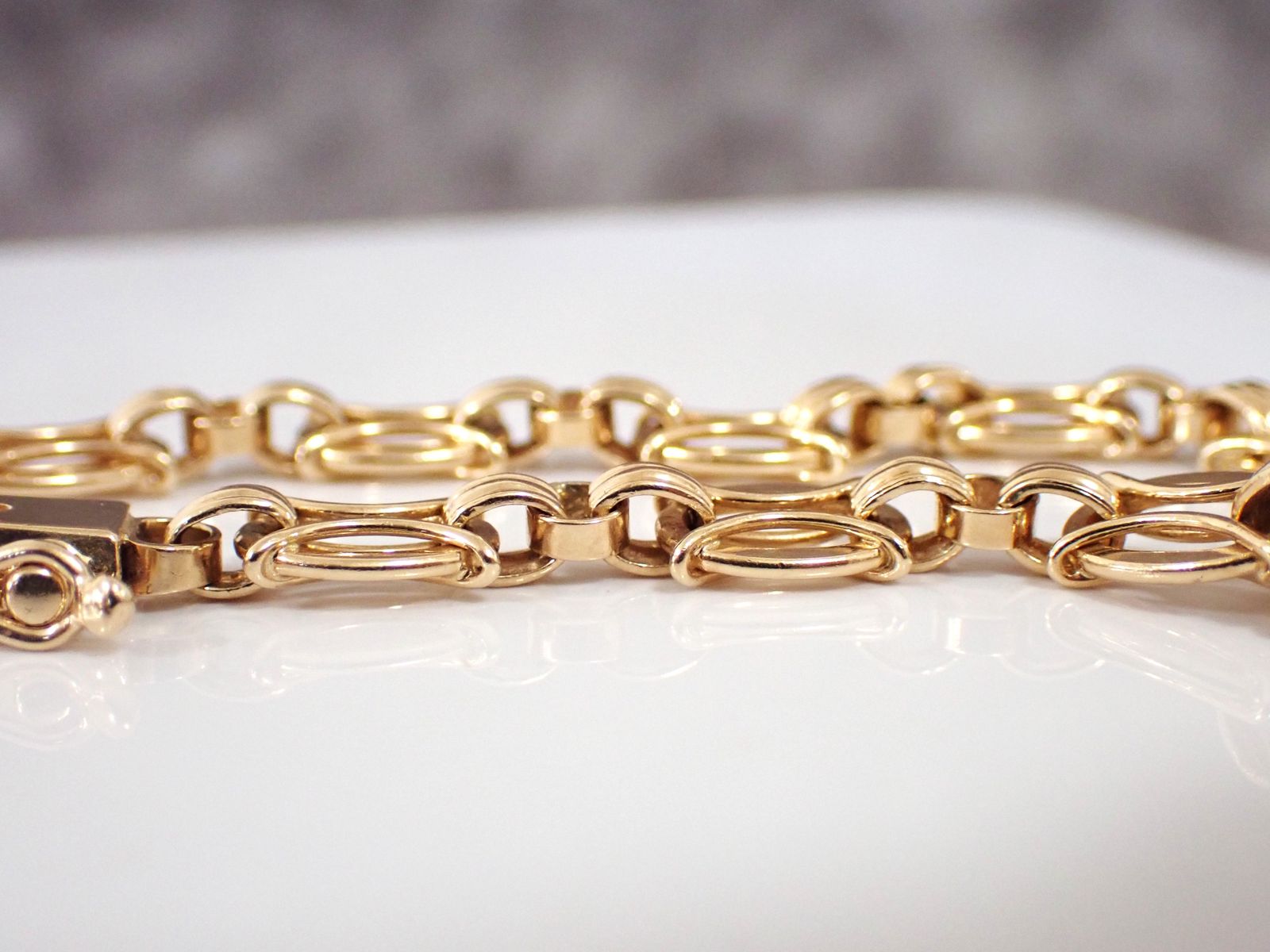 美品 TIFFANY ティファニー ヴィンテージ ブレスレット K14 14金