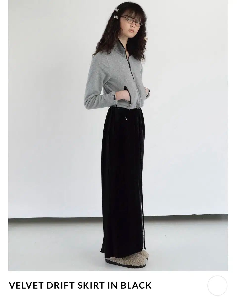 キャロルショーフェ ツアーベルベット ロング スカート