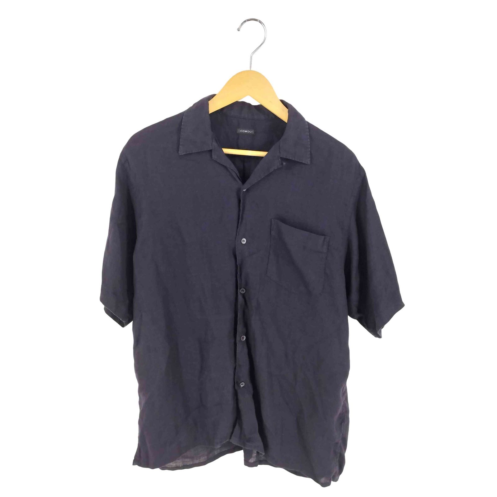 コモリ COMOLI リネンツイル 半袖オープン シャツ メンズ JPN 1