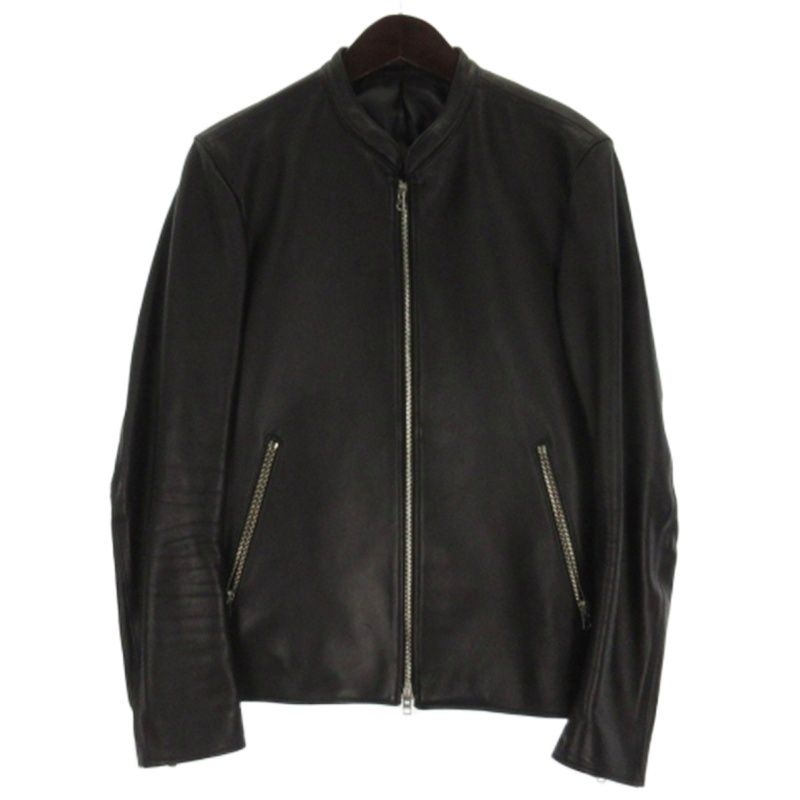 リドム LIDnM ラムレザー シングル ライダースジャケット L17SS
