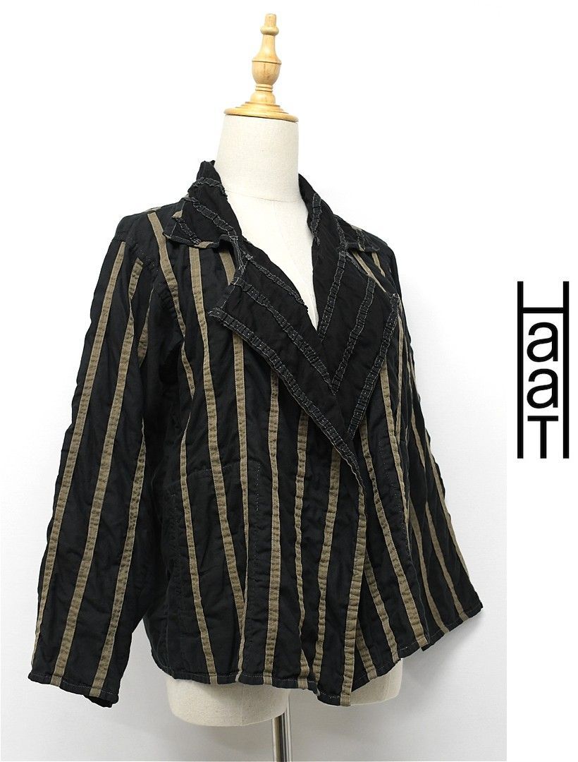 U348 HAAT issey miyake シャツジャケット ストライプ 2