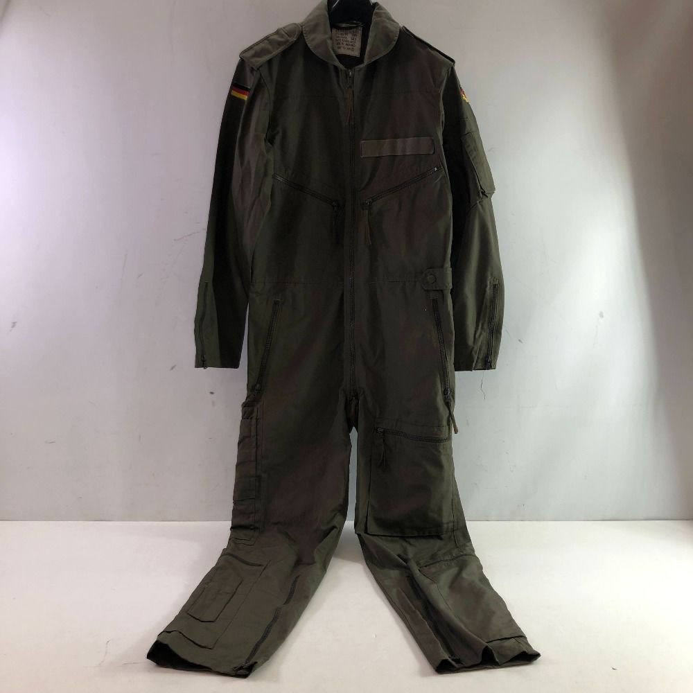 04w5190∞ MARQUARDT - SCHULZ ミリタリーつなぎ パイロットスーツ ドイツ軍 サイズ 175-185 カーキ アラミド 八王子店
