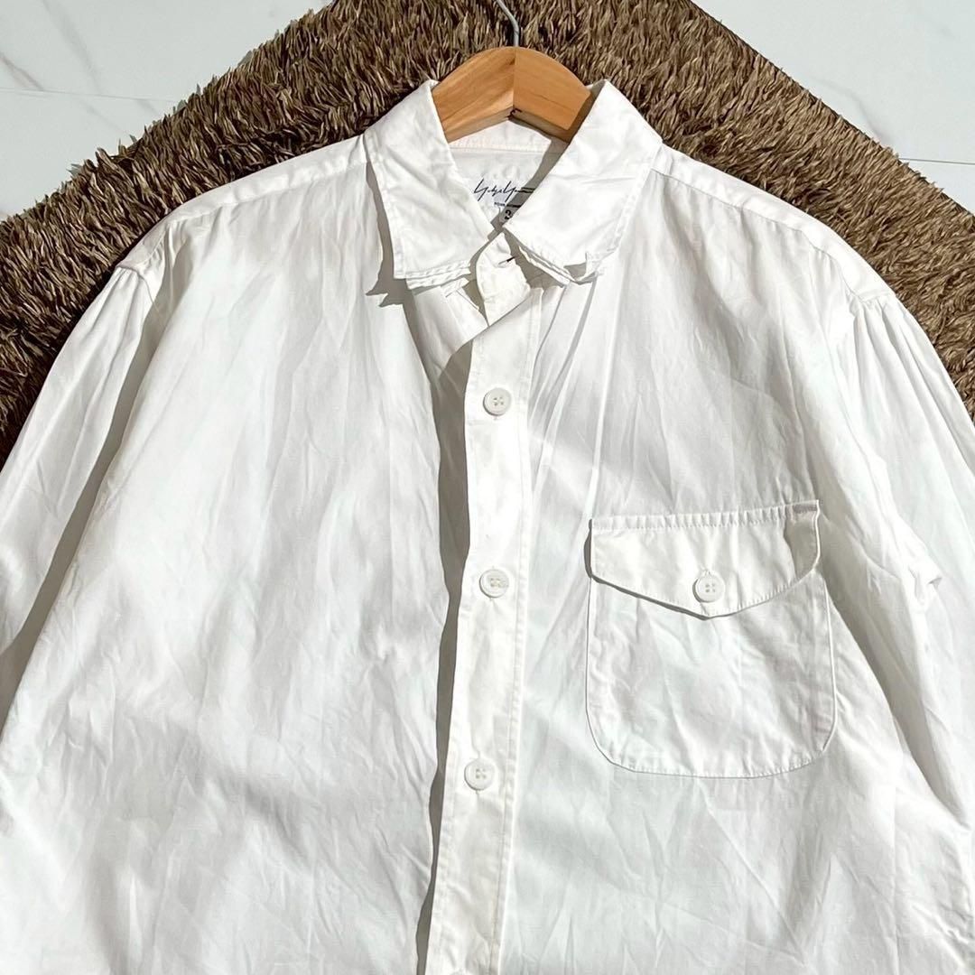 極美品　ヨウジヤマモトプールオム　19AW 長袖　ドレス　シャツ　二重襟 極美品 ヨウジヤマモトプールオム 19AW 長袖 ドレス シャツ 二重襟 極美品
