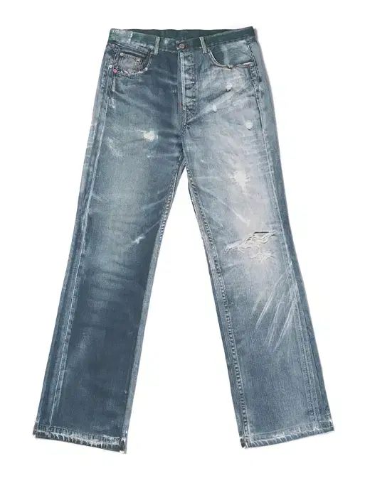 dnsr ディ앤サー ディエンエスアール デジタル プリンティング アッシュド ブルー ジーン