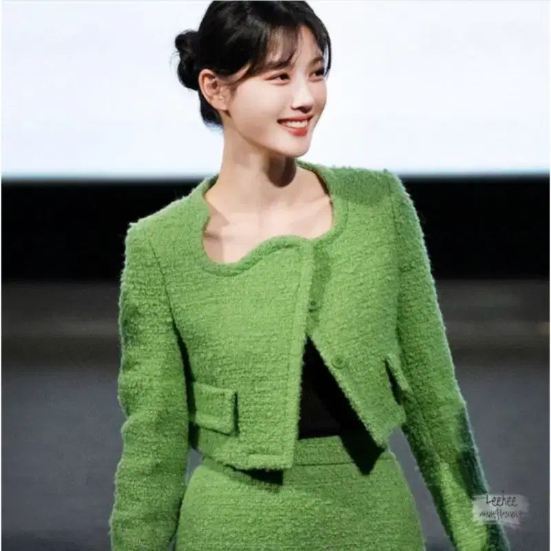 RECTO シグネチャー グリーン ツイード ジャケット