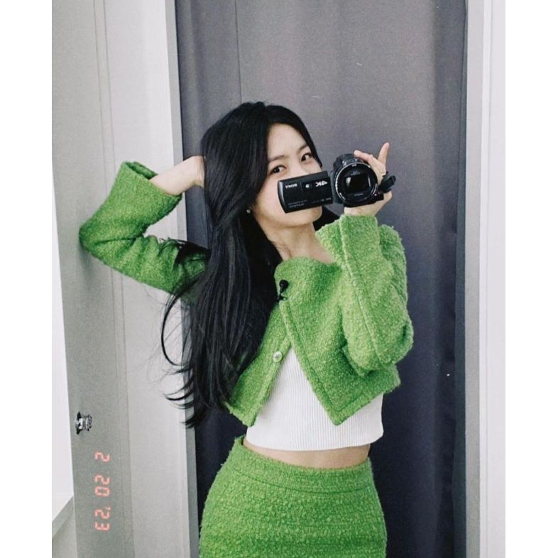 RECTO シグネチャー グリーン ツイード ジャケット