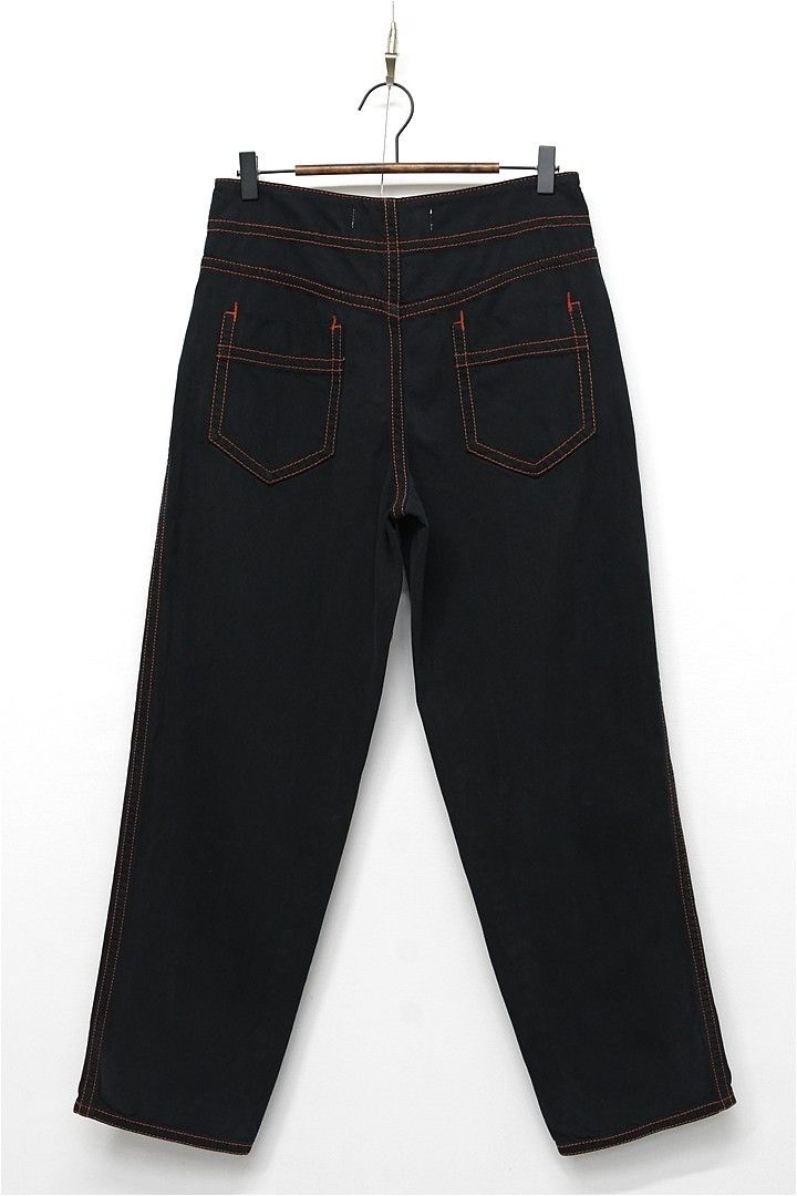 U362 MARNI デニム ジーンズ 黒染め ステッチ 42 黒 イタリア製