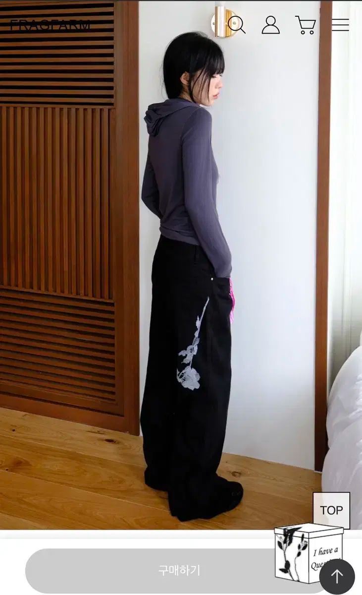 フラッグファーム Fragfarm ワイド パンツ ブラック M