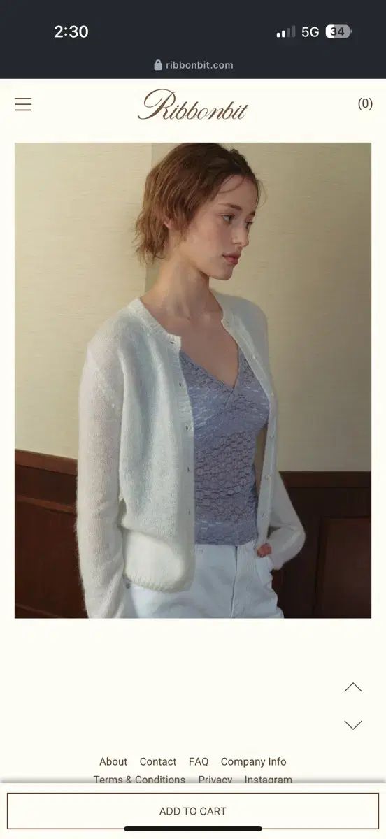  リボンビット リボン빛 ローザ カーディガン 長袖 カーディガン ボレロ アンサンブル