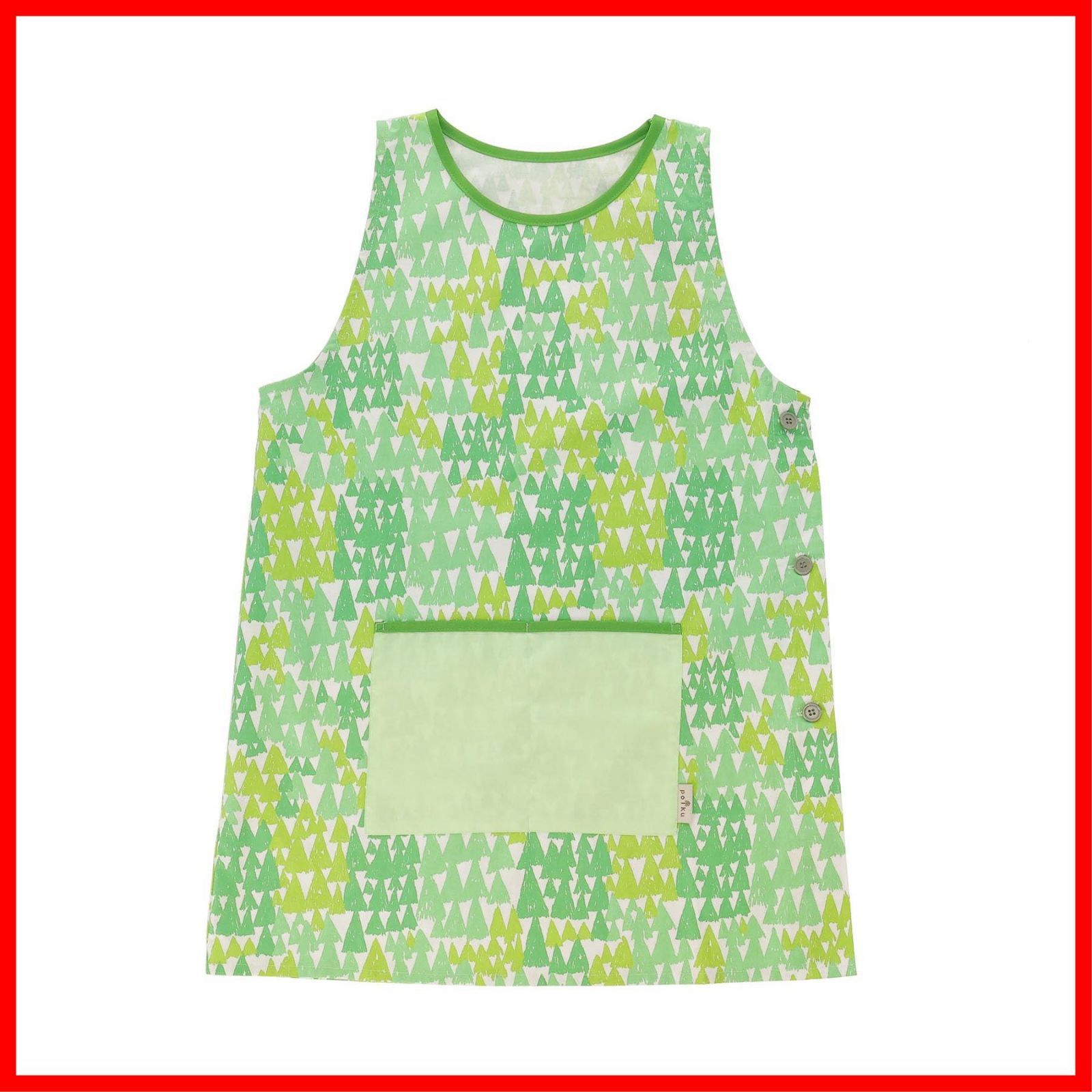 エプロン polku ポルク 丸眞 メッツァ 北欧 かわいい レディース ポケット付き 保育士