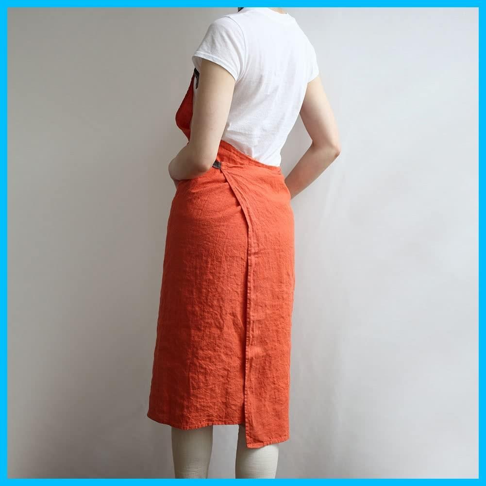 マノン Manon フルエプロン A219 エプロン タロッコ レディース リーノエリーナ メンズ キッチン Lina 無地 リネン e 麻 シンプル Lino ロング丈