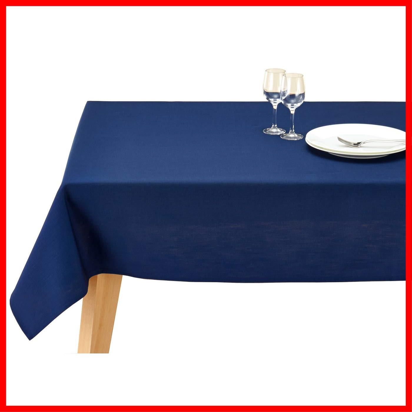 新着商品 ネイビー エッグプラント 撥水加工 130×170cm 洗濯機で洗える 無地 長方形 10色 4サイズ 撥水 デリシャス テーブルクロス ブルーミング中西