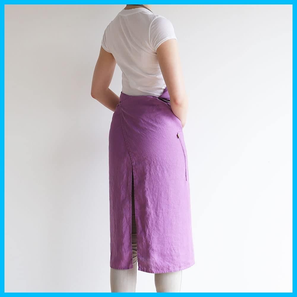 在庫 Lina リーノエリーナ エプロン フルエプロン マノン Manon A288 e アーリーパープル レディース メンズ キッチン 無地 リネン Lino 麻 シンプル ロング丈 ギフト プレゼント WWW_OPDRERGINERDOGAN_COM