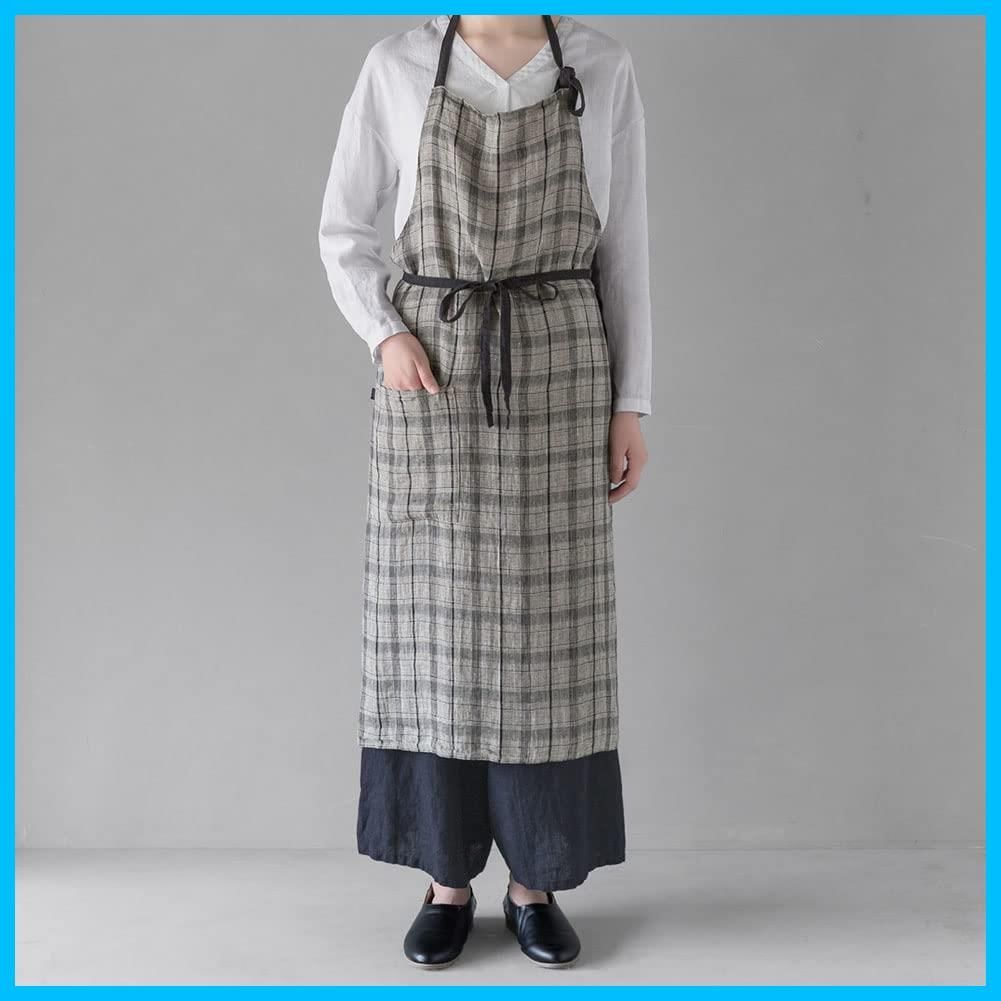 新着商品 Lino e Lina リーノエリーナ エプロン フルエプロン マノン Manon A380 パスレール レディース メンズ キッチン 無地 リネン 麻 シンプル ロング丈