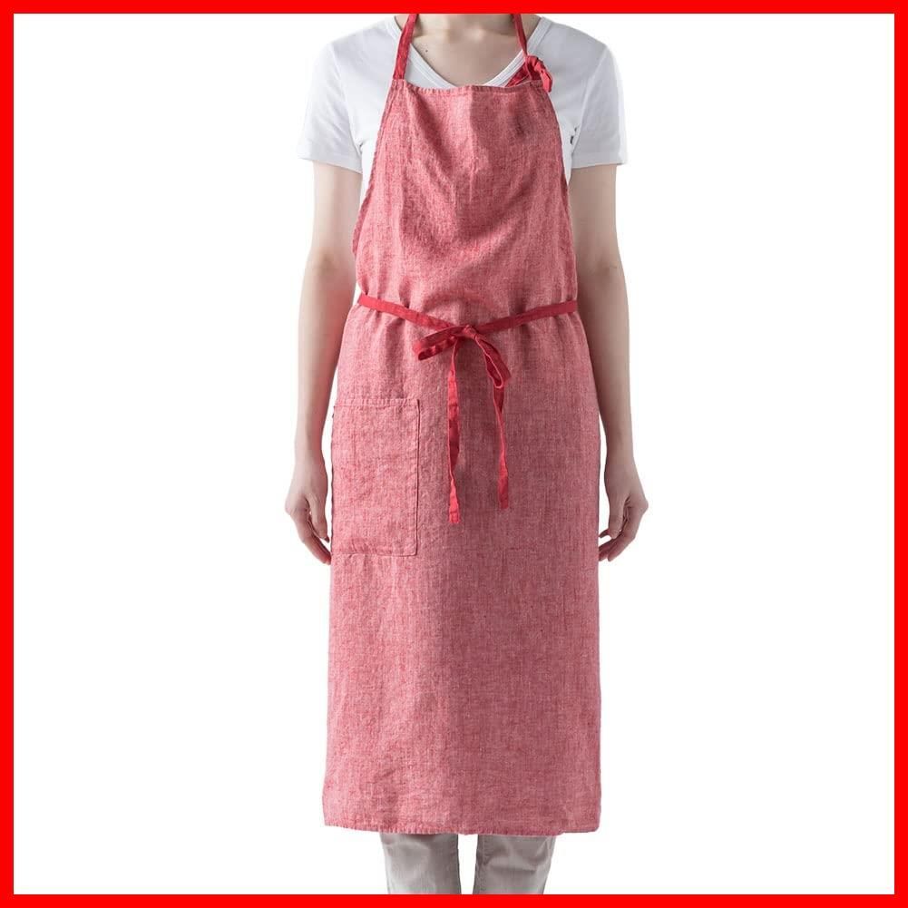 商品 メンズ レディース キッチン カメリア 無地 A 359 Manon リネン マノン 麻 フルエプロン シンプル エプロン リーノエリーナ ロング丈 Lina ギフト e プレゼント Lino