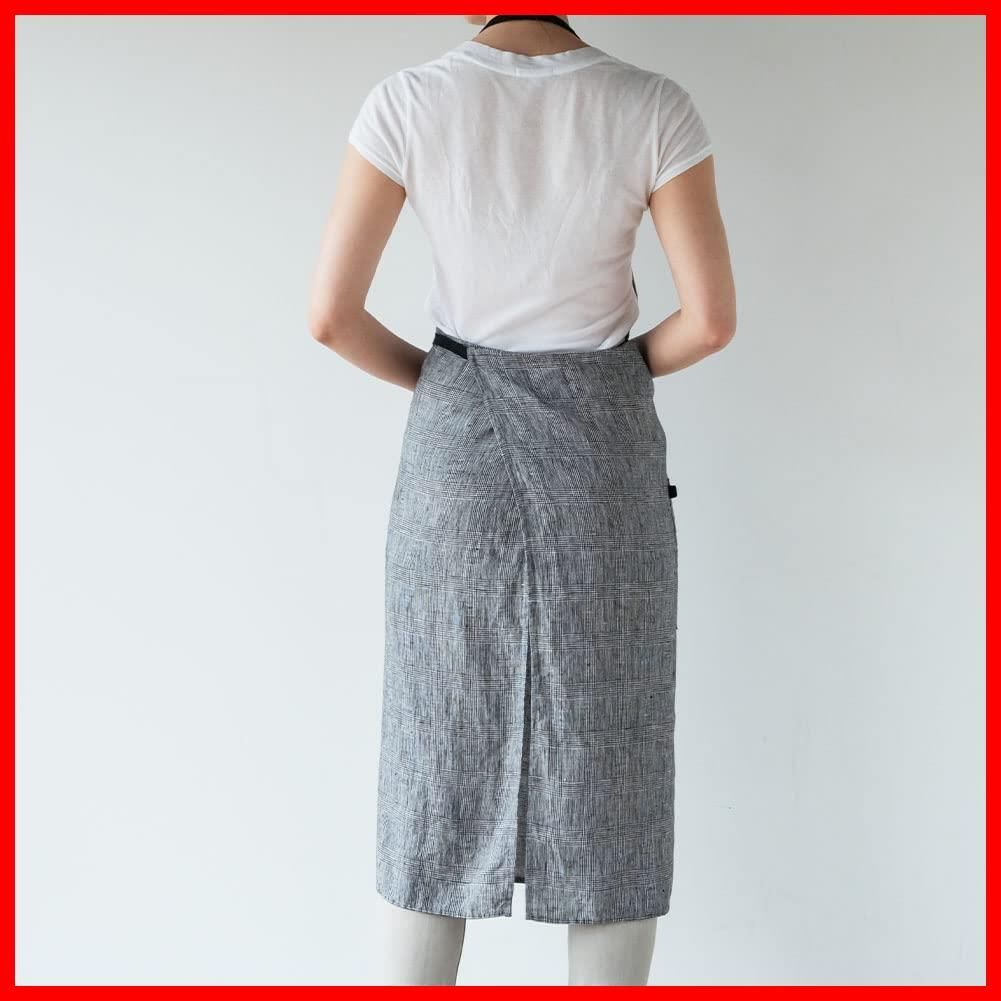 レディース メンズ カトラン キッチン A326 無地 Manon リネン マノン 麻 フルエプロン エプロン シンプル リーノエリーナ ロング丈 Lina ギフト e プレゼント Lino