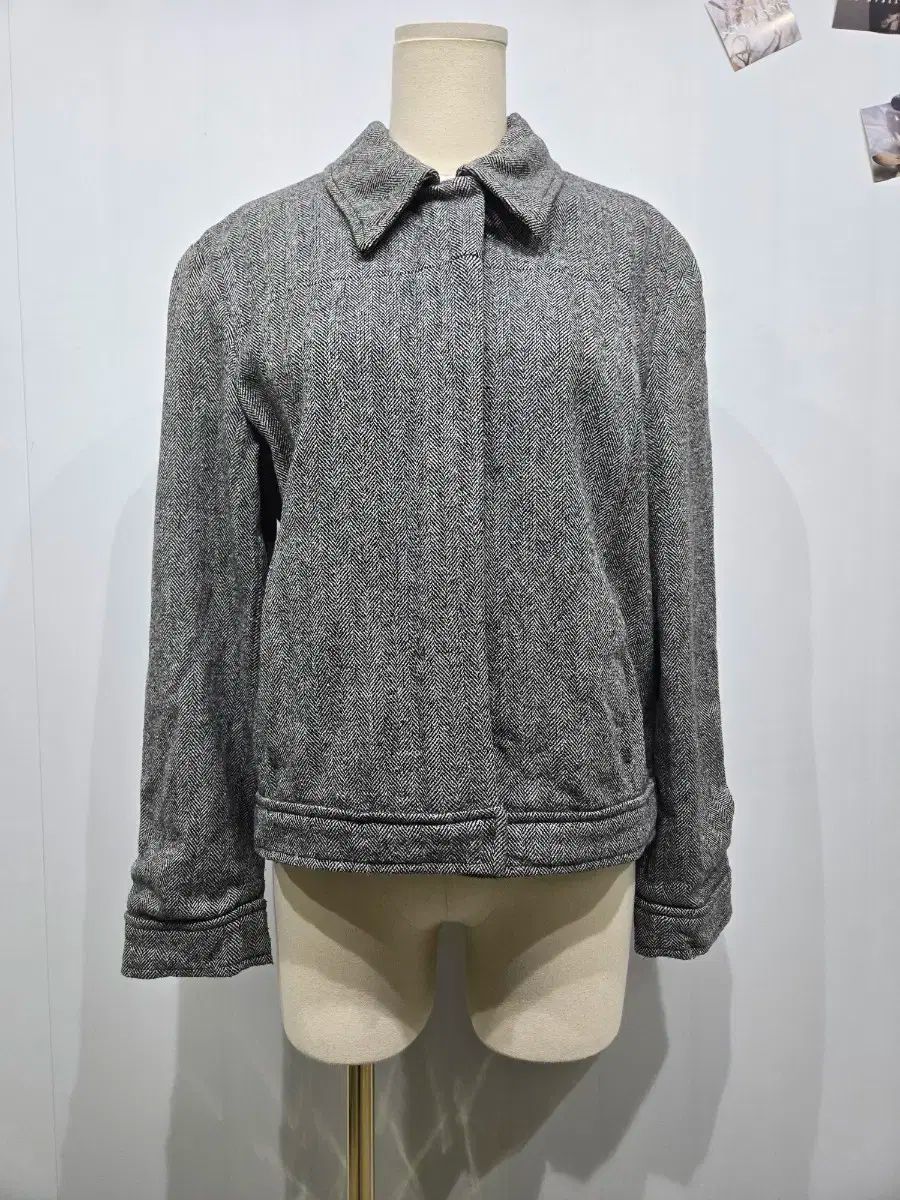 マックスアンドコー ヘリンボーン パータン ブルゾン ジャケット マックスマーラ