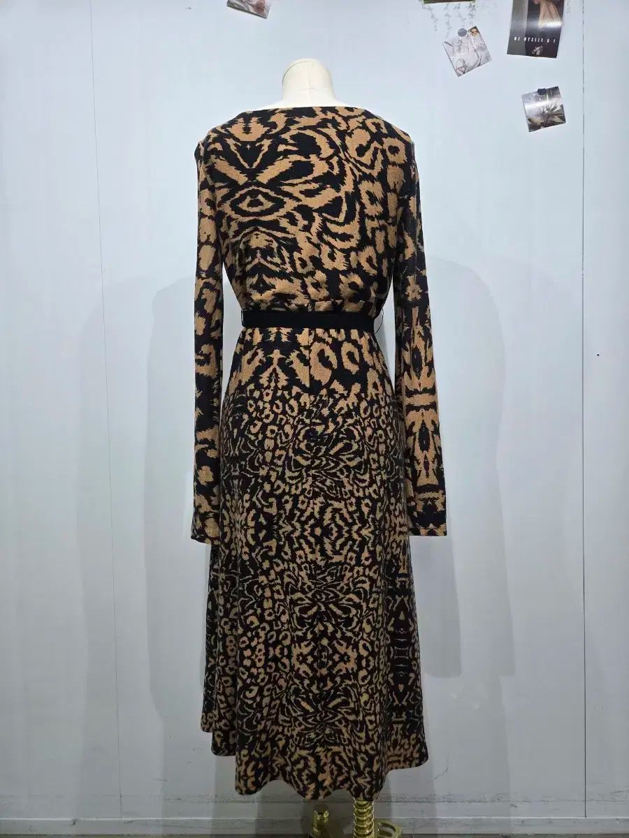 MAX MARA マックスマーラ レオパード 랩 スタイル ロング ONE PIECE