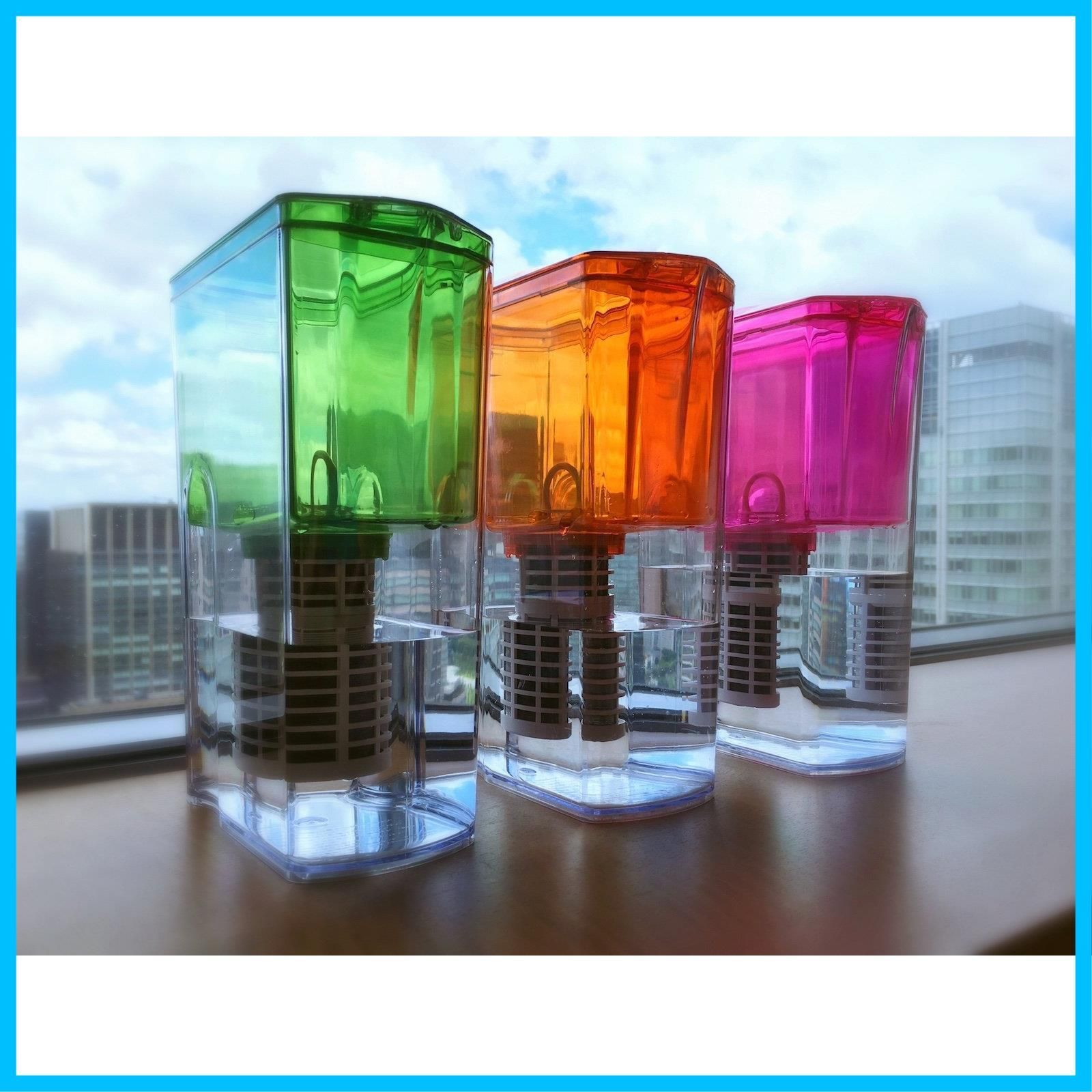 新着商品 オレンジ ポット型浄水器 カートリッジ付 ガイアの水135