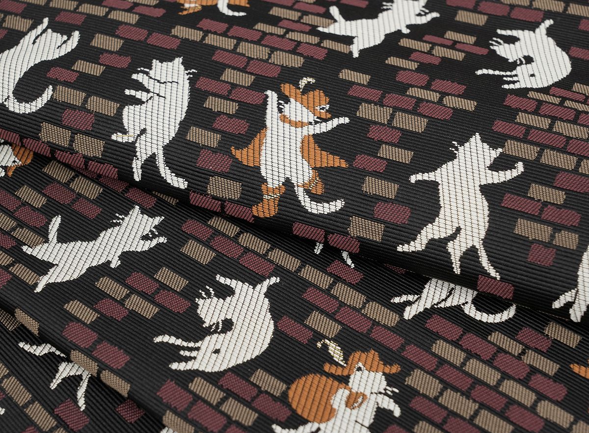 八寸名古屋帯 長靴をはいた猫