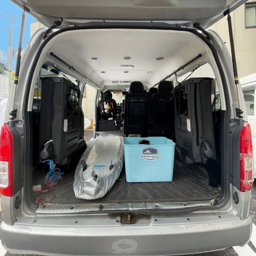 NKC 200系ハイエース ワゴンGLサイドバー左右2本セット 中積み サーフボード スノーボード 脚立 レジャー 釣り竿 サイドレール バー 仕切り ハンギング