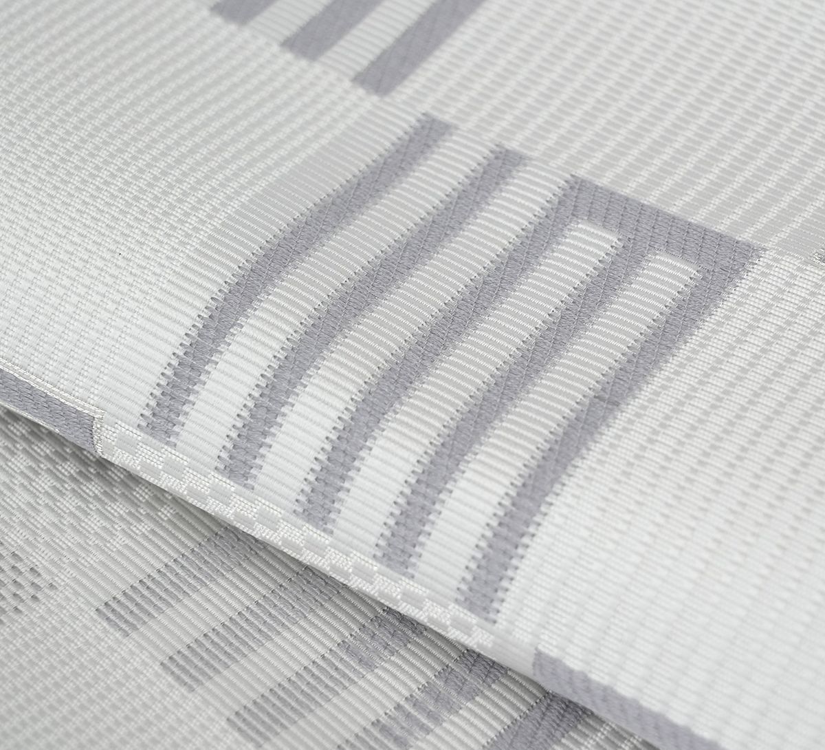 限定品！新品未仕立 博多帯 協和織 八寸名古屋帯 源氏香＆市松模様