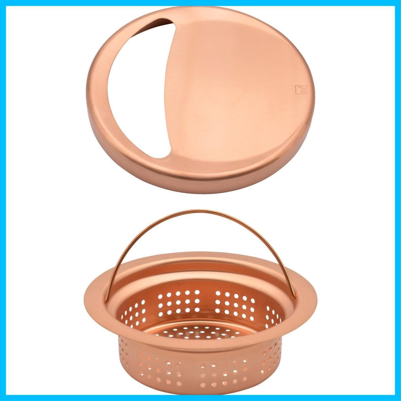 商品 殺菌効果 銅製のゴミカゴとフタのセット ヌメリ 臭い防止 シンク用 衛生的 これカモ GA-PB 028 ガオナ