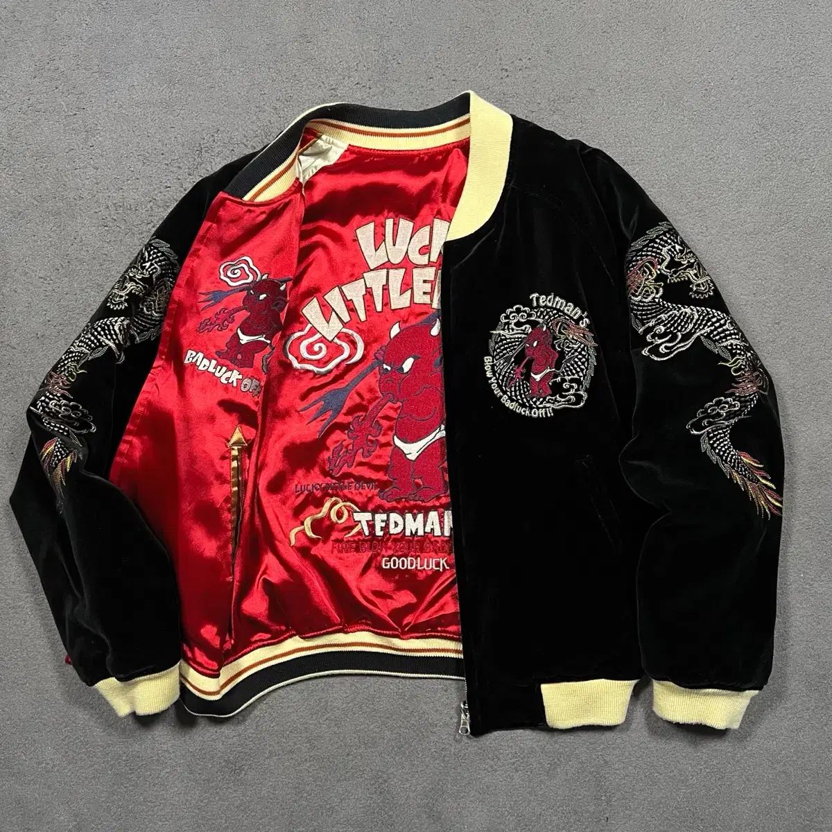 Ted company テッドカンパニー リバーシブル ツアーベルベット スタジャン