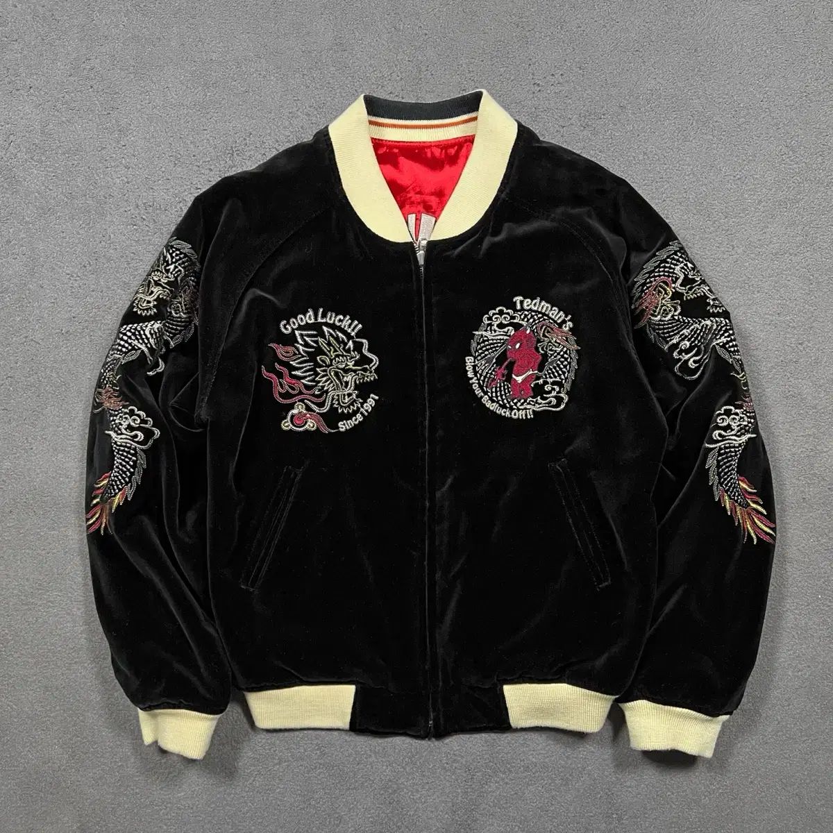 Ted company テッドカンパニー リバーシブル ツアーベルベット スタジャン