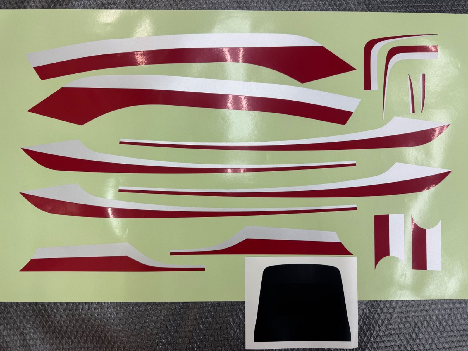 Z 400 GP 550 ペイント用ステッカー 黒外装用 フルセット エボニー