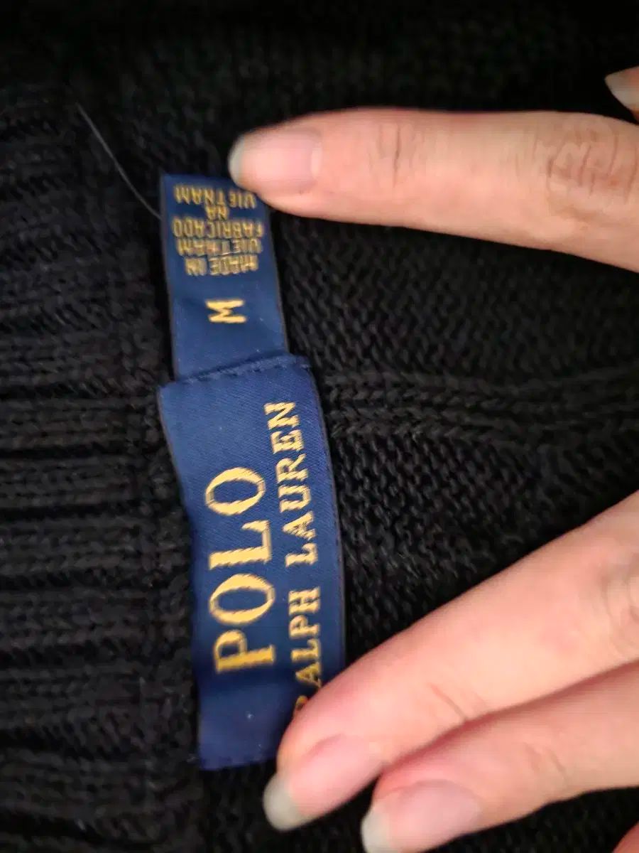 ポロラルフローレン ブラック ケーブル ジップアップ