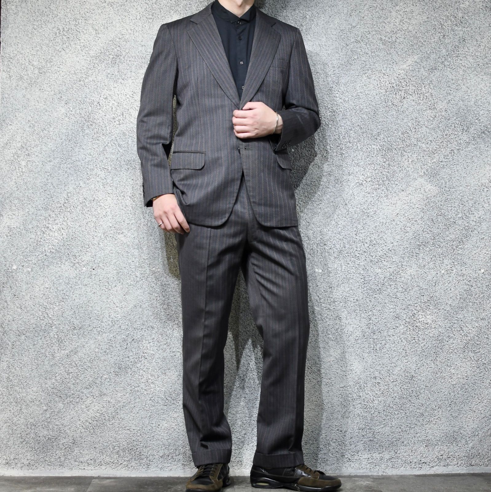 古着 50 s〜 ジャガード織り セットアップ set up スーツ