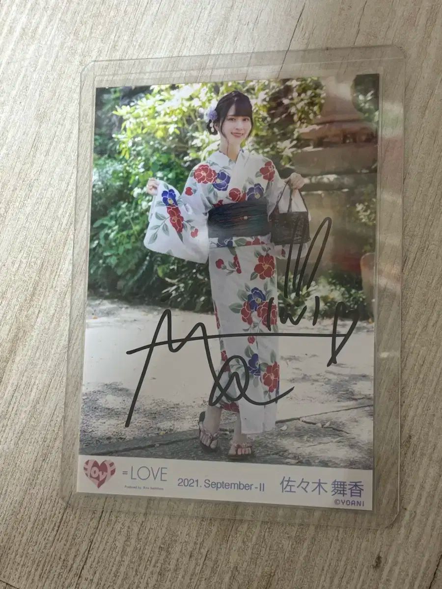 イコLOVE 佐々木舞香 夏色まつり サイン入り 写真 フォート PHOTO