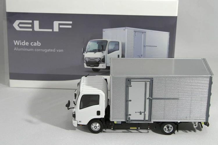 いすゞ特注 1 43 いすゞ エルフ ディーゼル ワイドキャブ ISUZU ELF Wide cab Aluminum Corrugated van