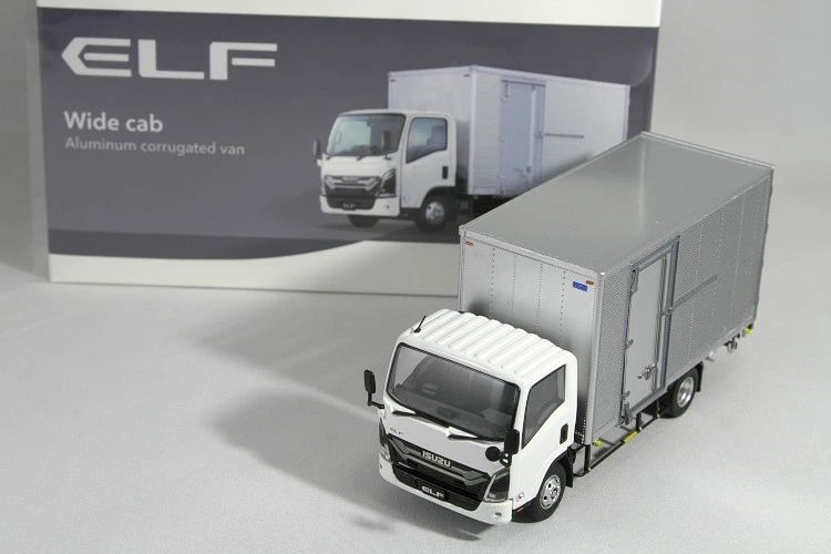 いすゞ特注 1 43 いすゞ エルフ ディーゼル ワイドキャブ ISUZU ELF Wide cab Aluminum Corrugated van