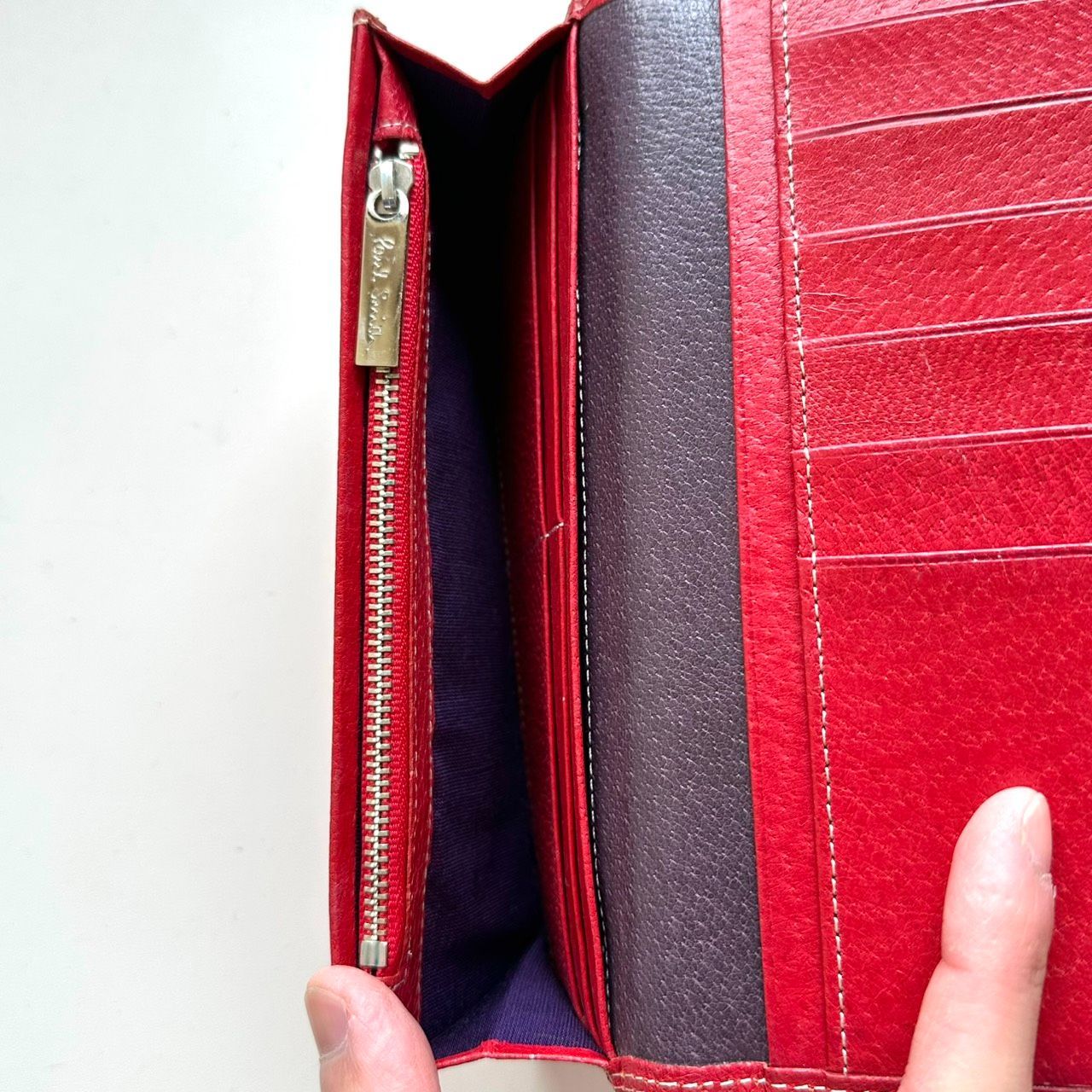 ポールスミス Paul Smith 長財布 レッド - メルカリ