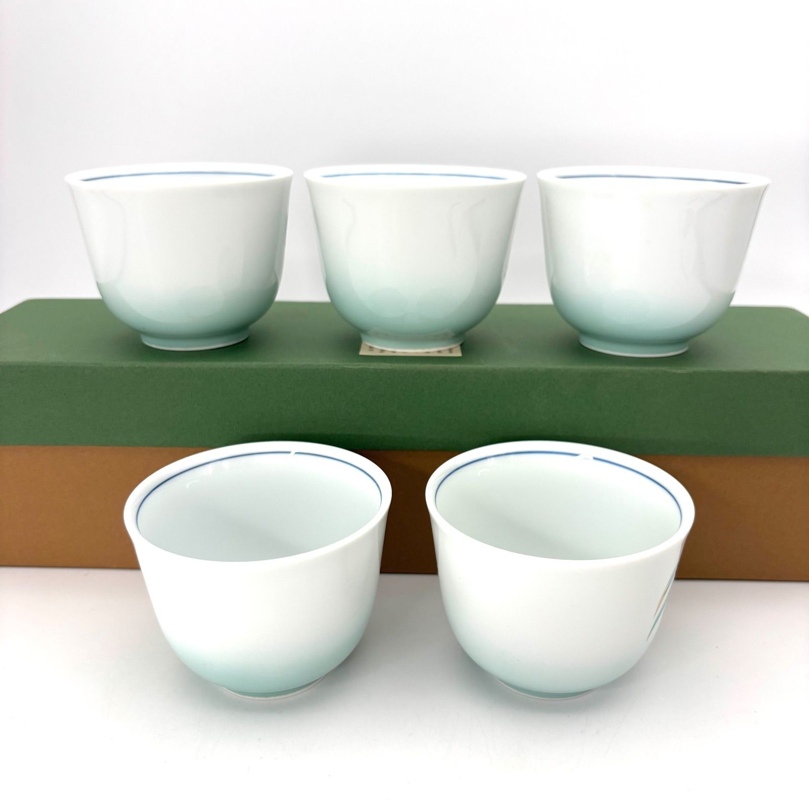 深川製磁 みのり 仙茶碗揃 有田焼 湯呑茶碗 湯呑揃 煎茶碗 品