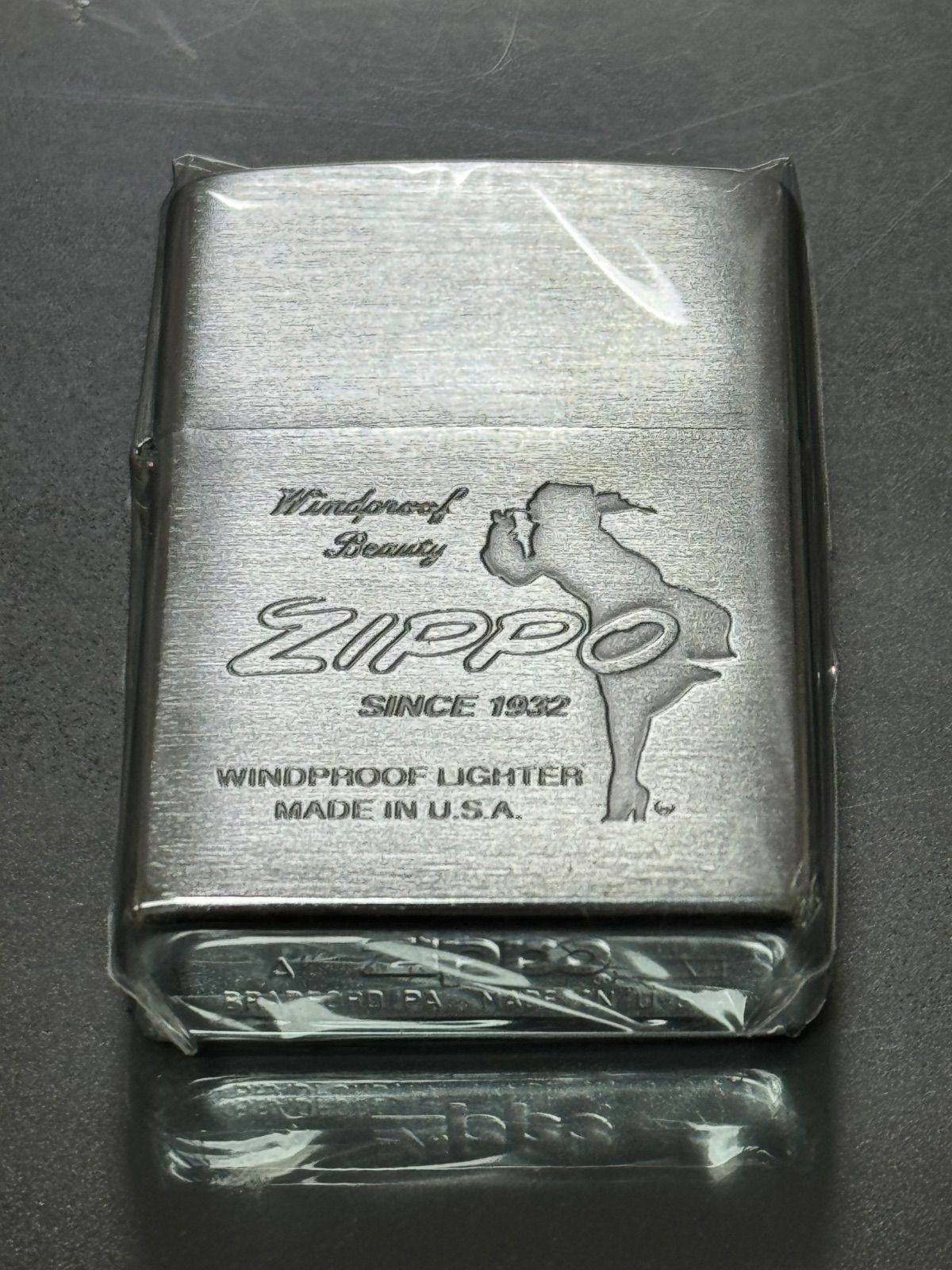 zippo ウィンディ シルバー 年代物 2000年製