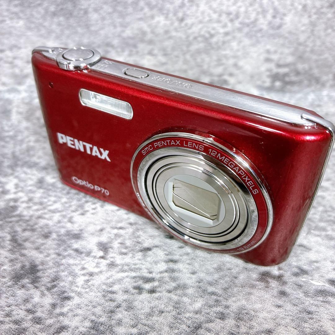 PENTAX Optio P70 レッド コンパクトデジタルカメラ レッド