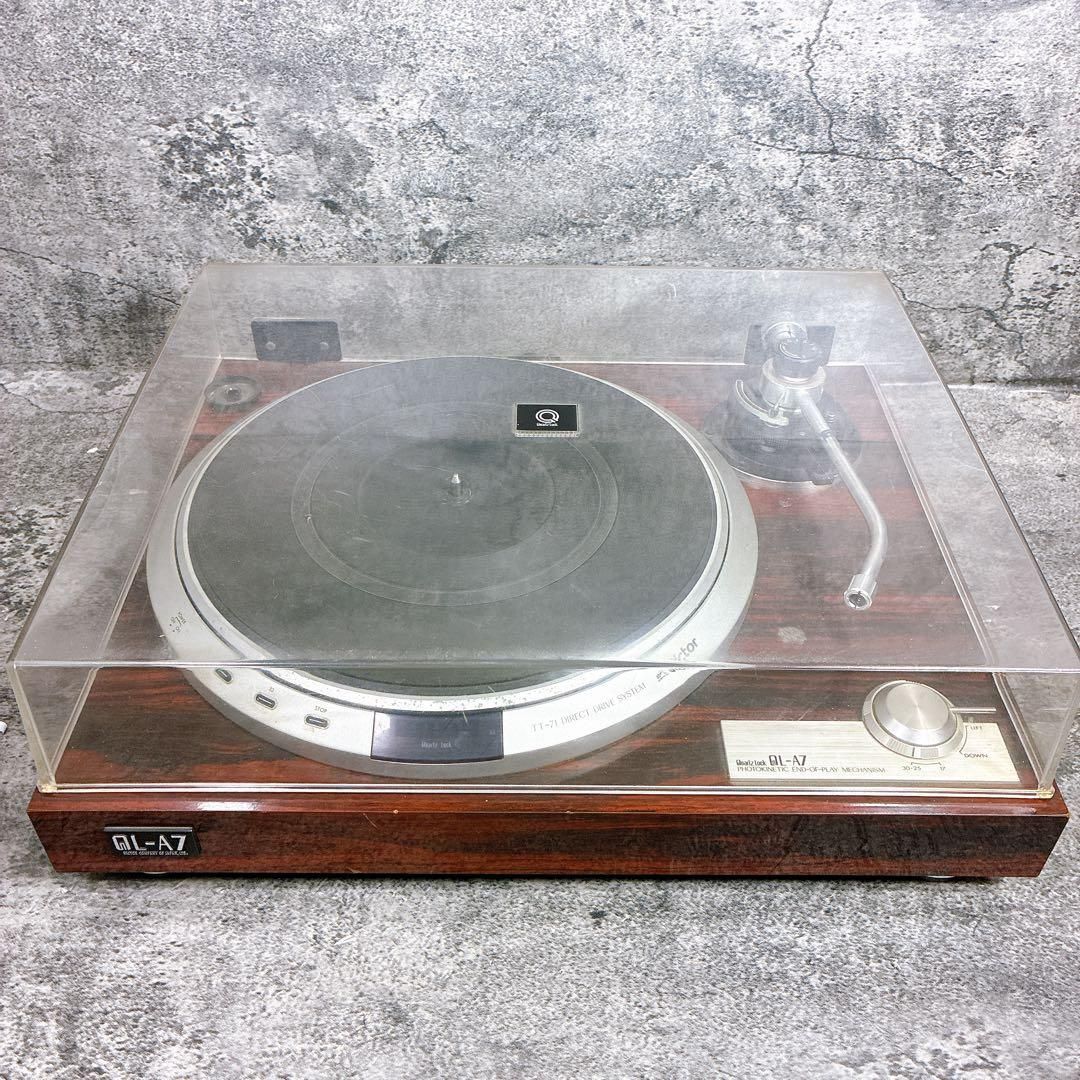 QL-A7 レコードプレーヤー 本体 ビクター 通電 のみ ジャンク