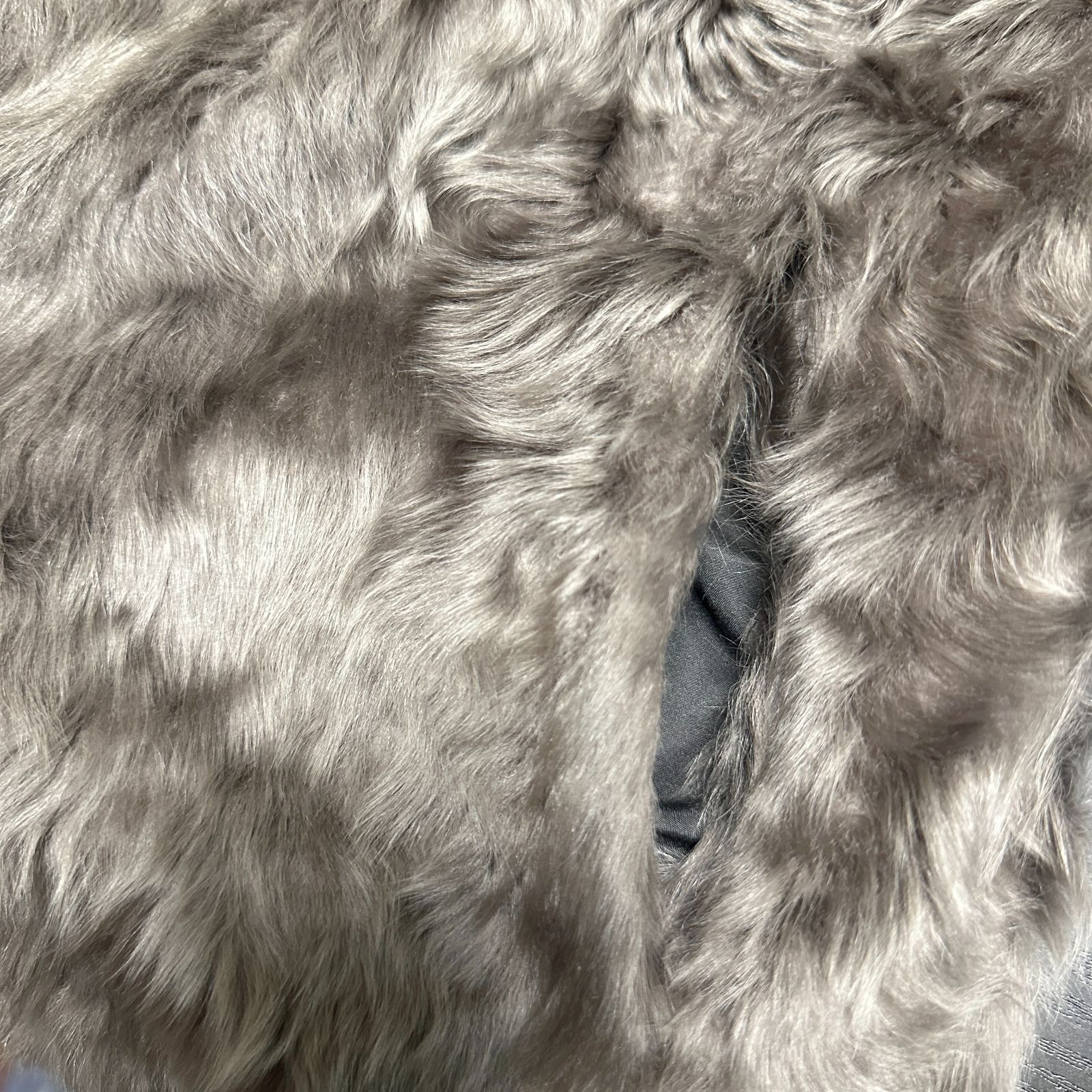 Vネック グレー