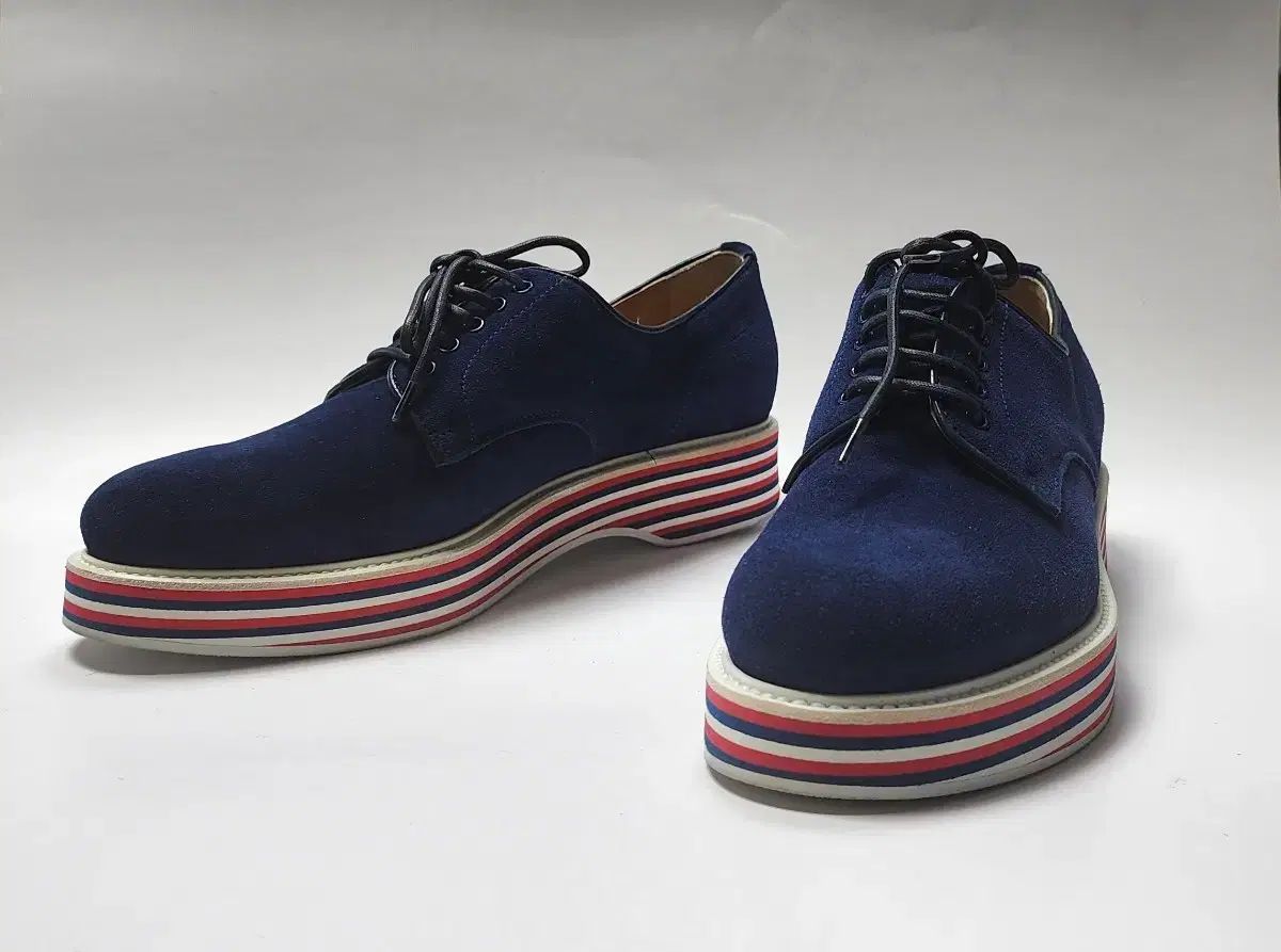 Church s スウェード ネイビー ストライプ 靴