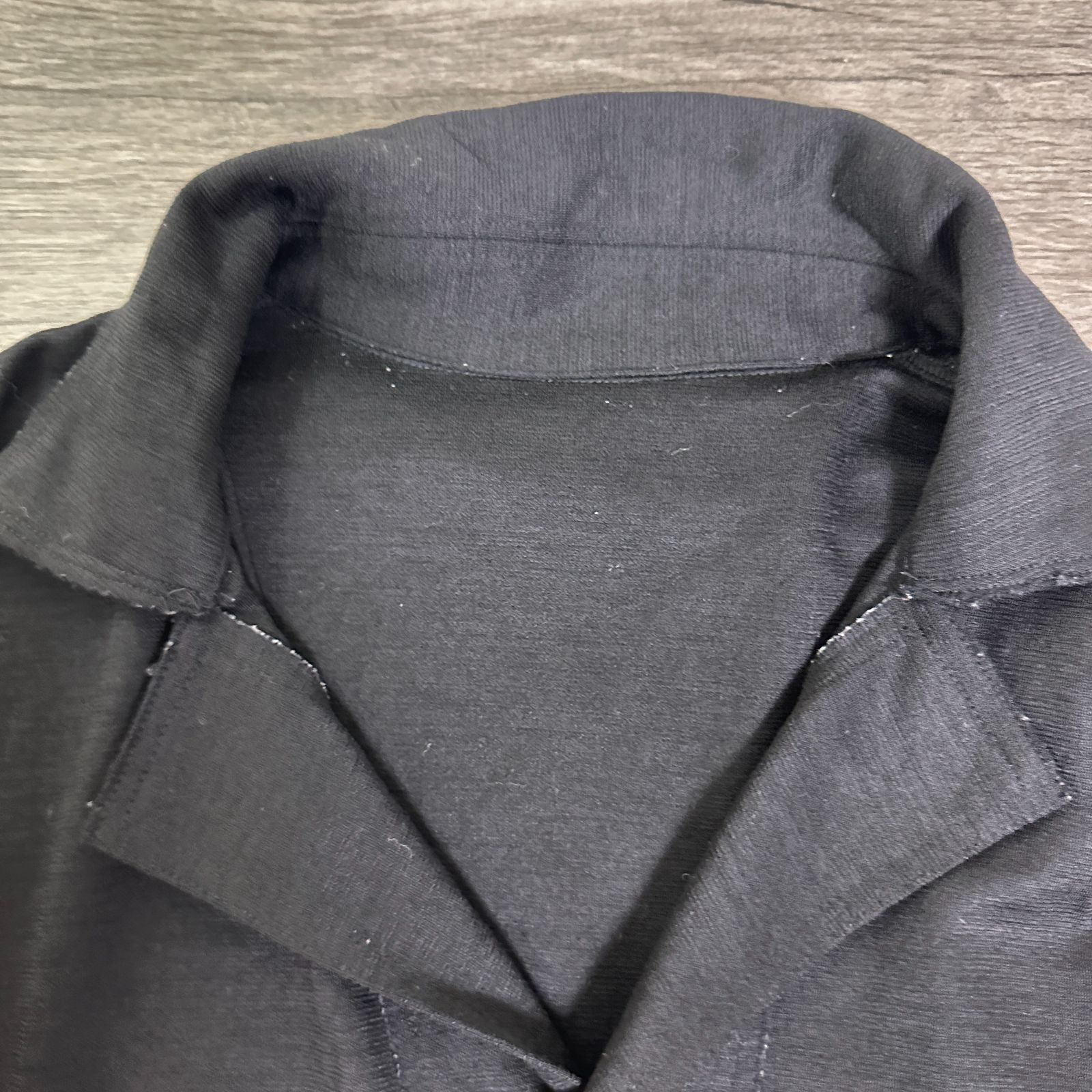 ウールジャージーチュニックワンピース ひざ丈