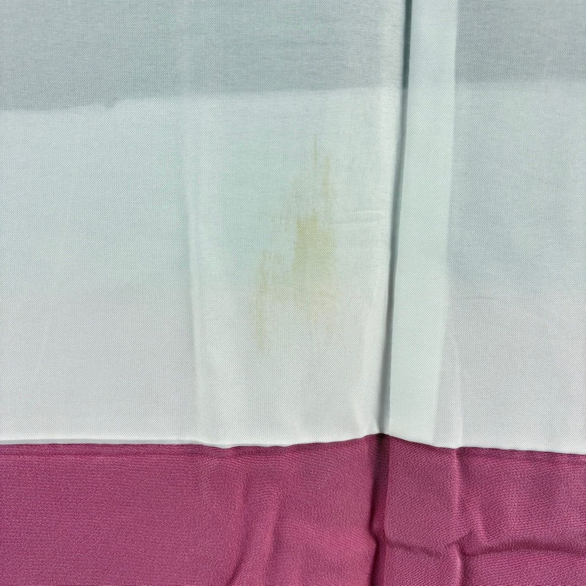  振袖 身丈170 cm 裄丈68 L 袷 花 流水 銀通し 絞り 灰紫 正絹 振袖 着物