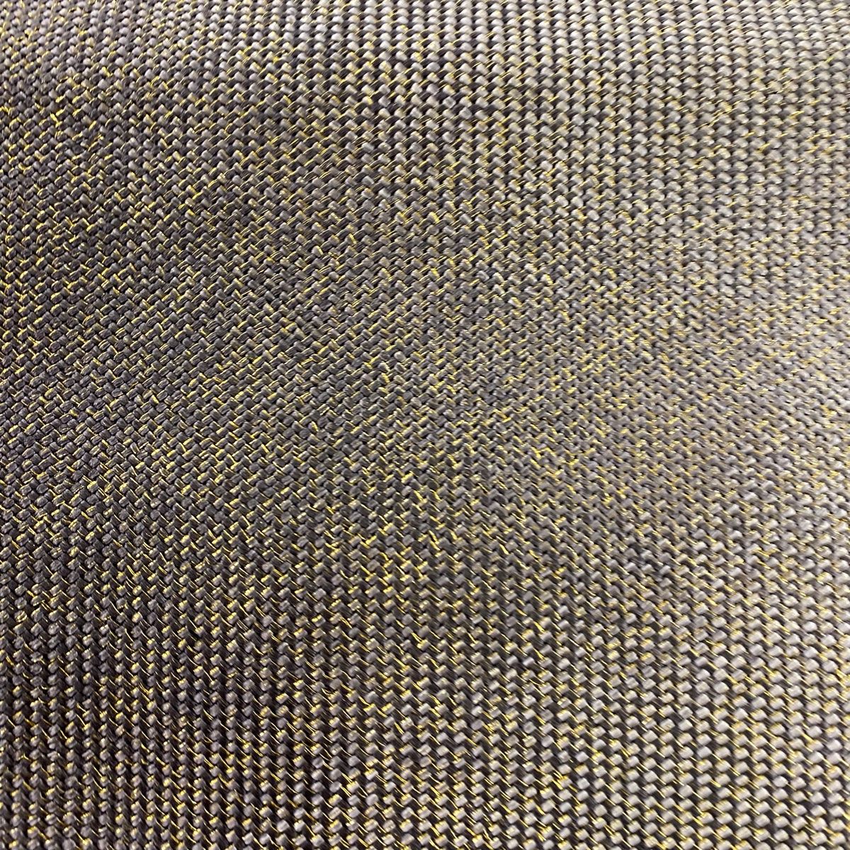 名古屋帯 秀品 八寸名古屋帯 松葉仕立て 縞 幾何学模様 金銀糸 ぼかし 灰茶 正絹