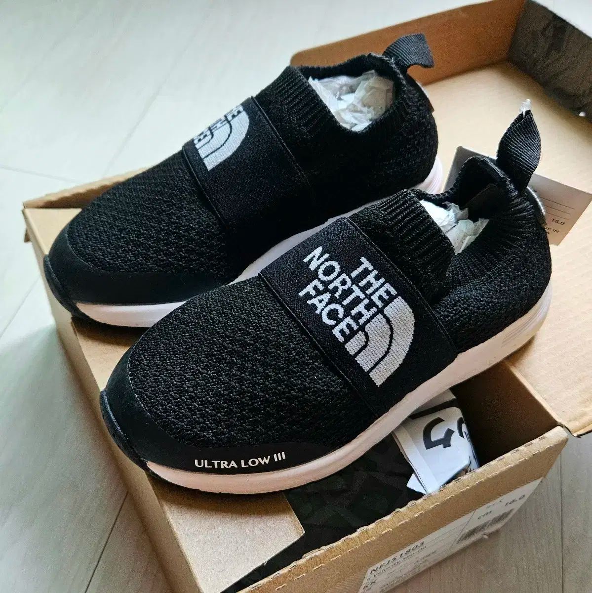 ユア靴 THE NORTH FACE ザノースフェイス キッズ ベロシティ サマー ニット スリッポン 160