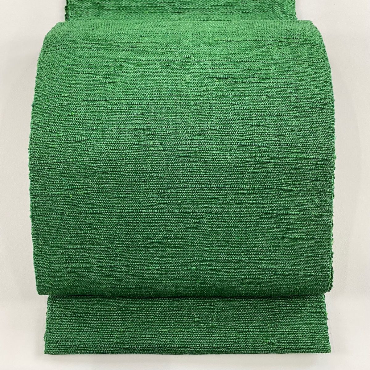 名古屋帯 秀品 八寸名古屋帯 緑 正絹