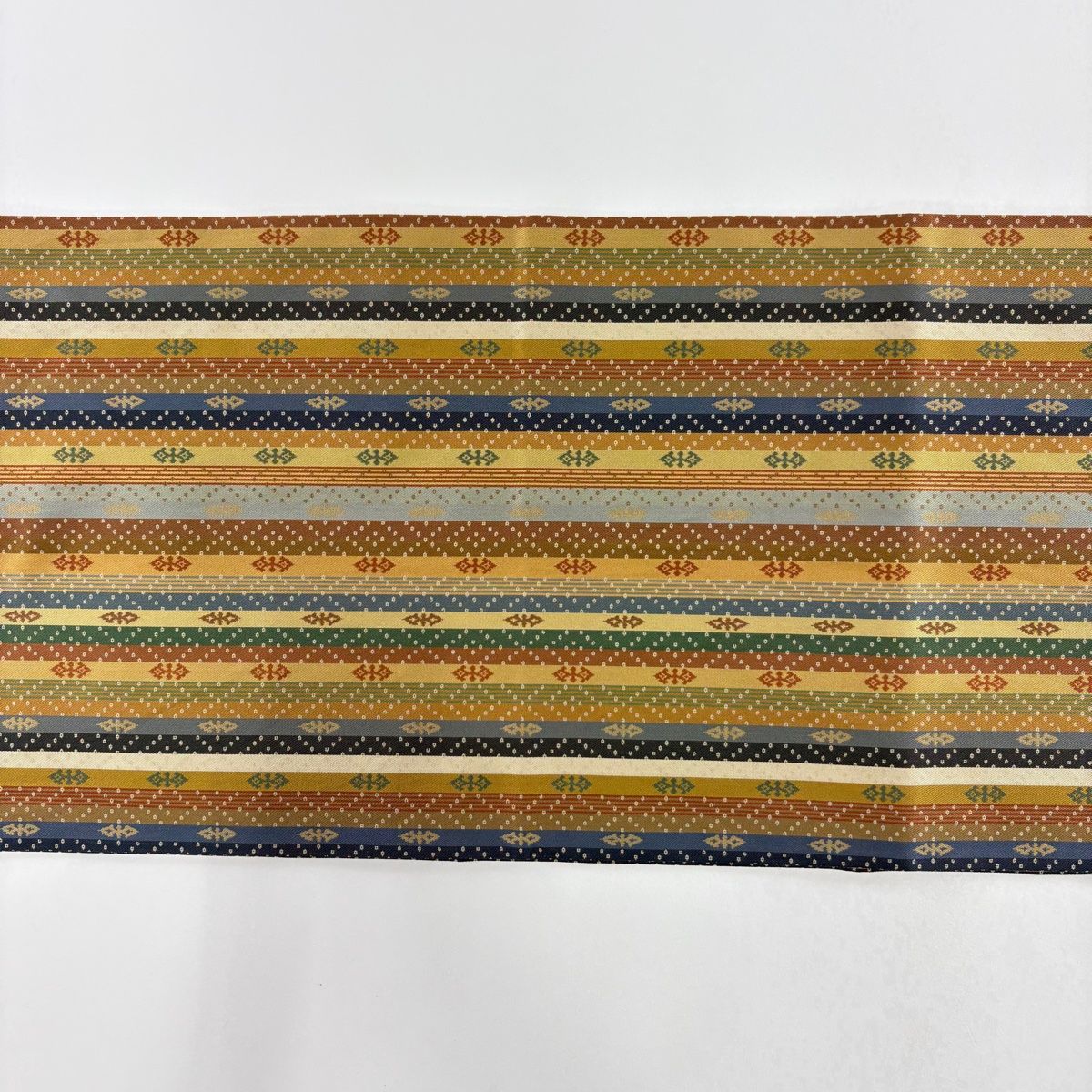 天平段文 茶緑色